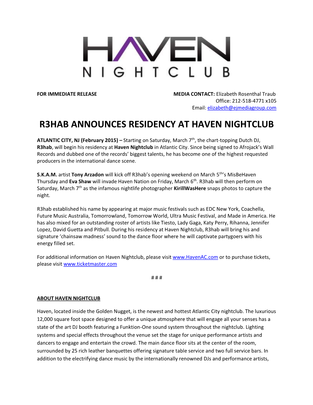 R3hab Announces Residency at Haven Nightclub