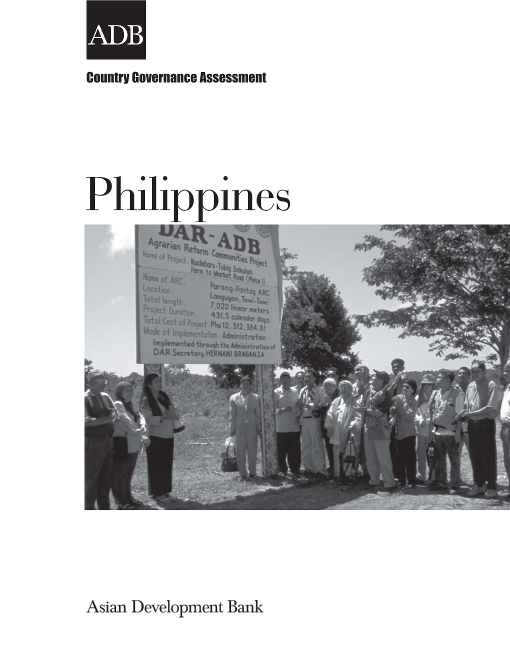 Philippines: Country Governance Assessment