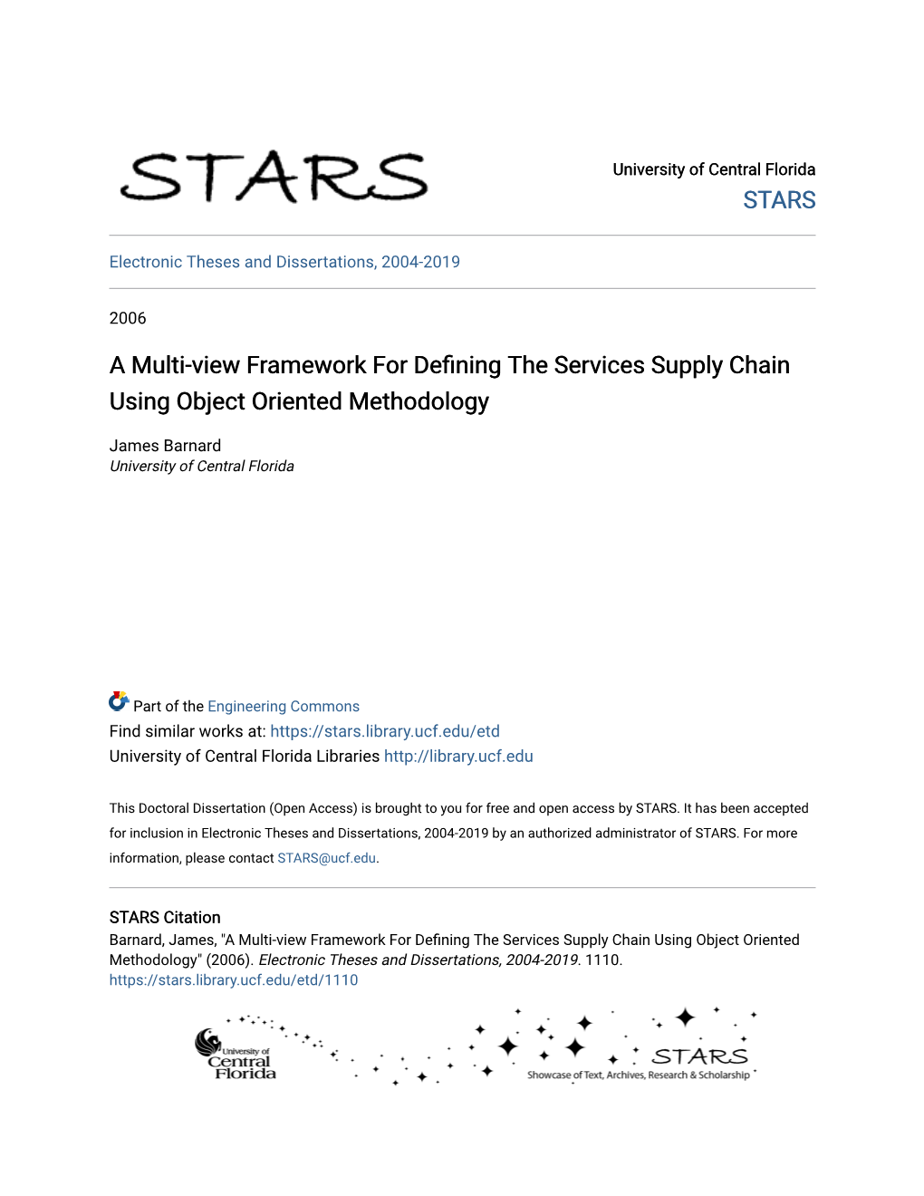 A Multi-View Framework for Defining the Services Supply Chain Using Object Oriented Methodology