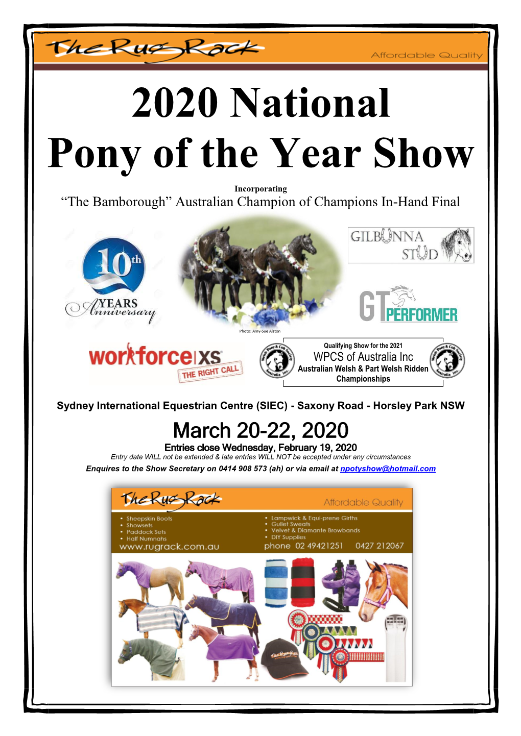 2020 National Pony of the Year Show