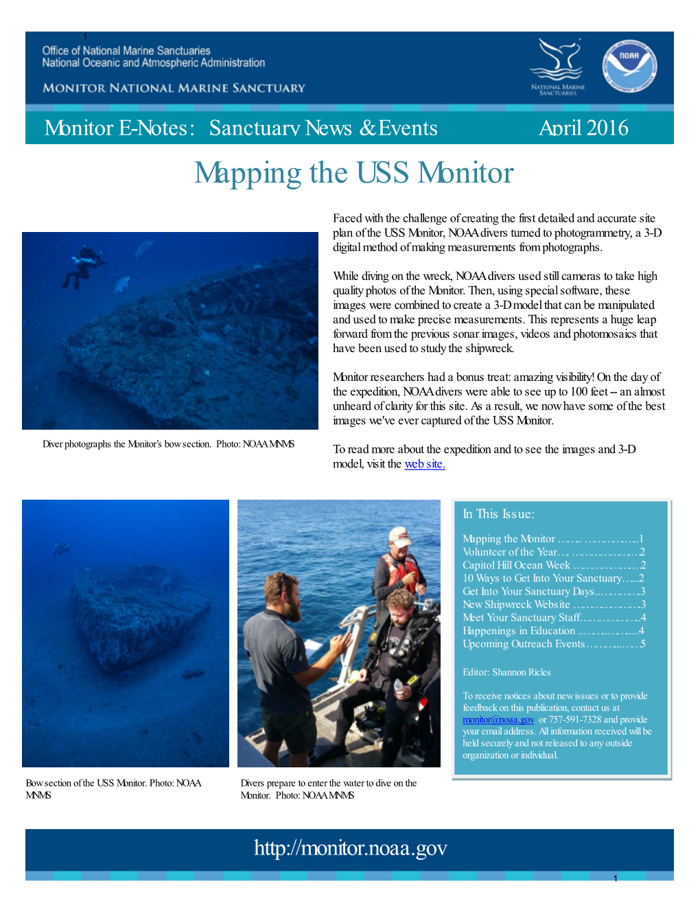 Mapping the USS Monitor