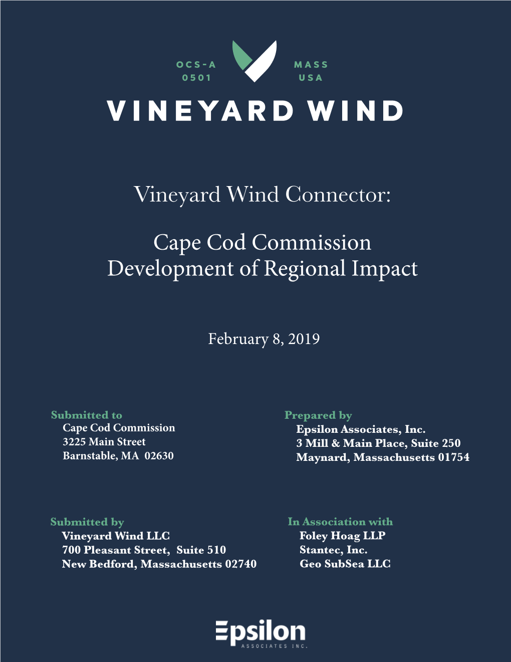 2019-02-08-DRI Application Vineyardwindconnector-Main