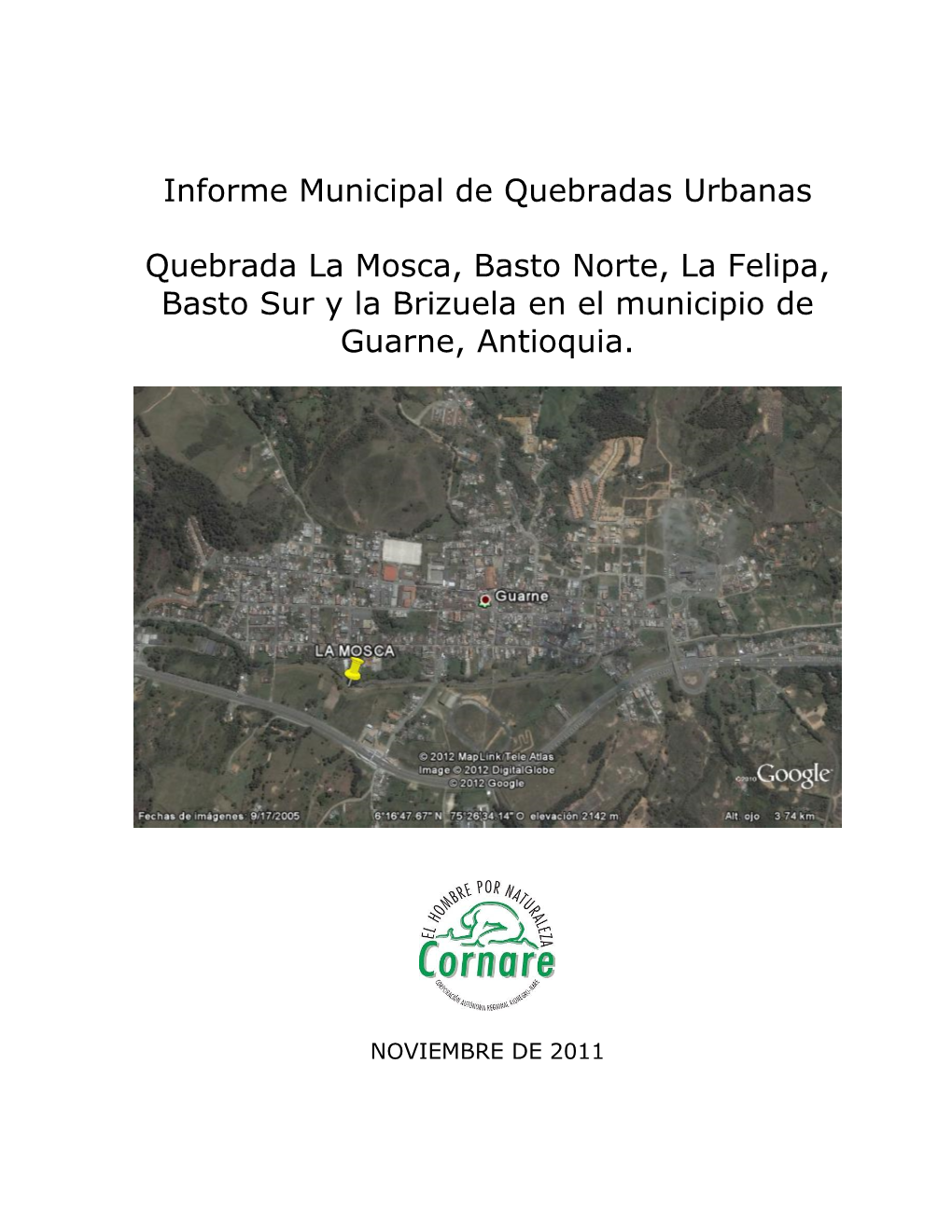 Informe Municipal De Quebradas Urbanas