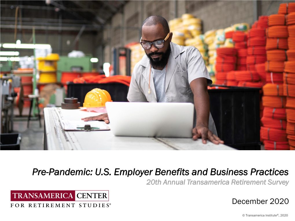 Pre-Pandemic: U.S. Employer Benefits and Business Practices | TCRS