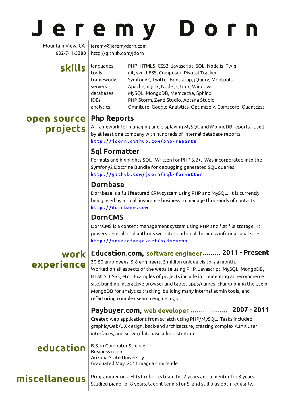 Php Reports Projects a Framework for Managing and Displaying Mysql and Mongodb Reports