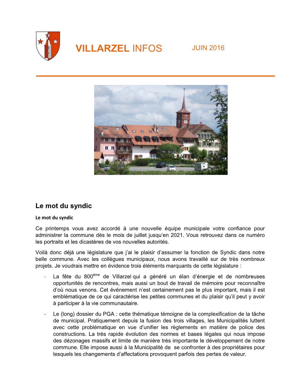 Villarzel-Infos Juin 2016