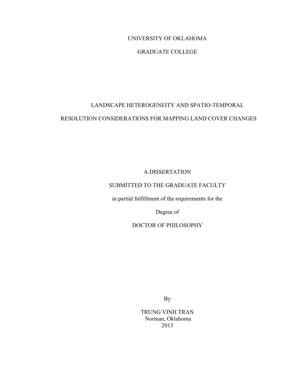 Doctoral Dissertation Template