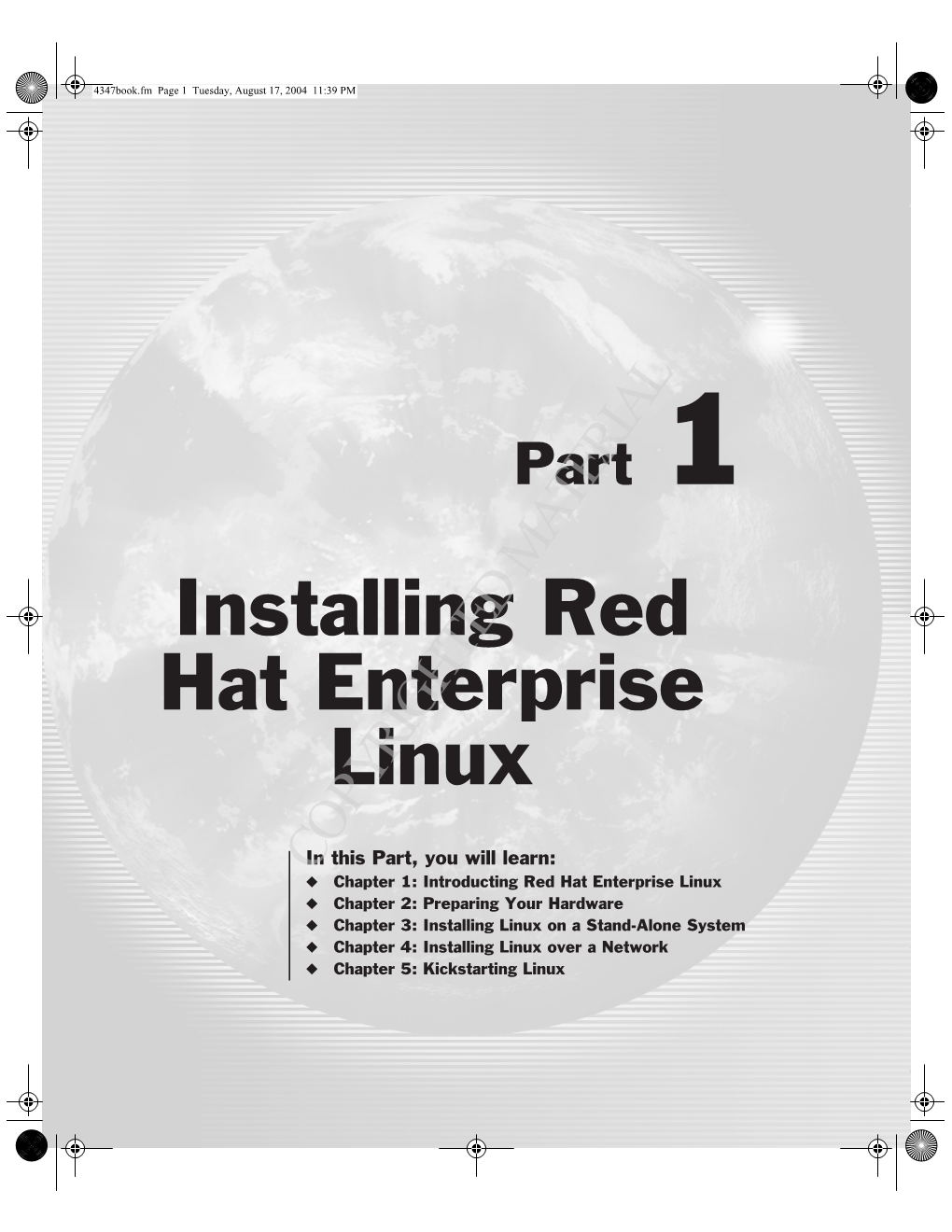 Installing Red Hat Enterprise Linux