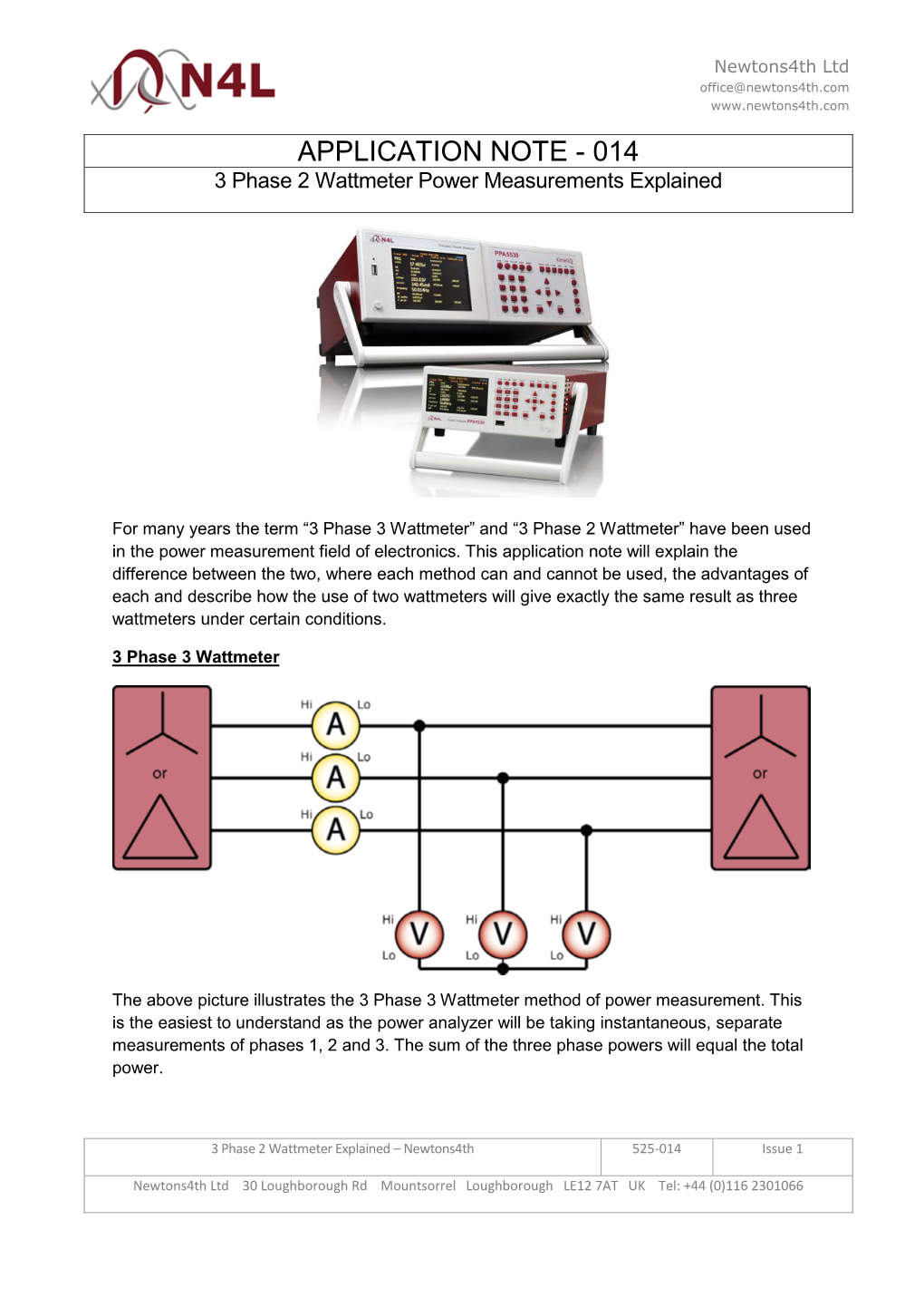 Phase 2 Wattmeter Explained – Newtons4th 525-014 Issue 1