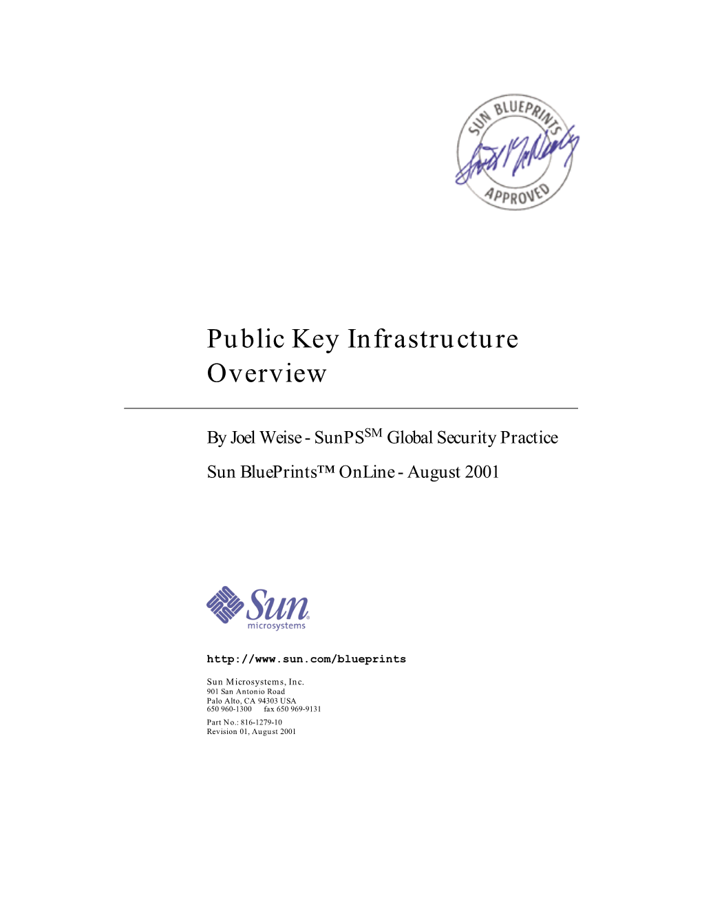 Public Key Infrastructure Overview