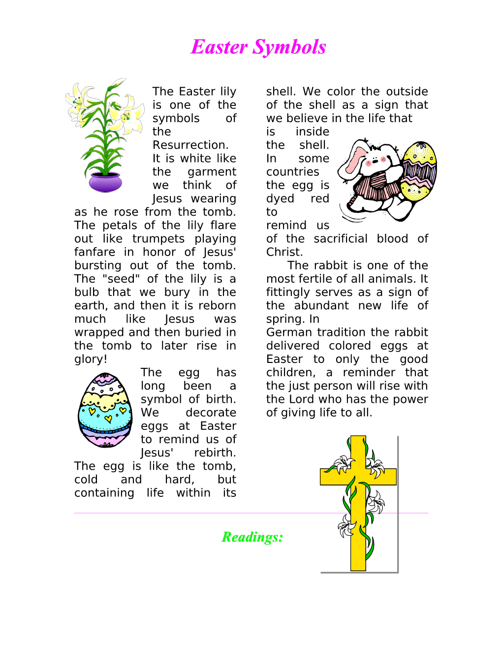 The Easter Lily Is One of the Symbols of the Resurrection