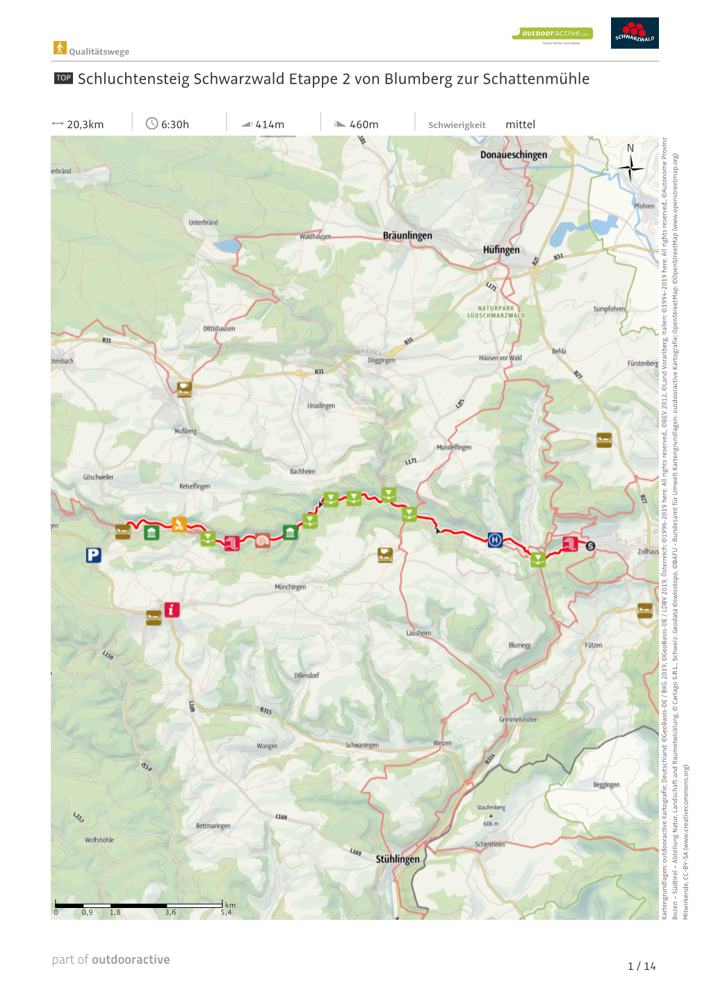 Schluchtensteig Schwarzwald Etappe 2 Von Blumberg Zur Schattenmühle