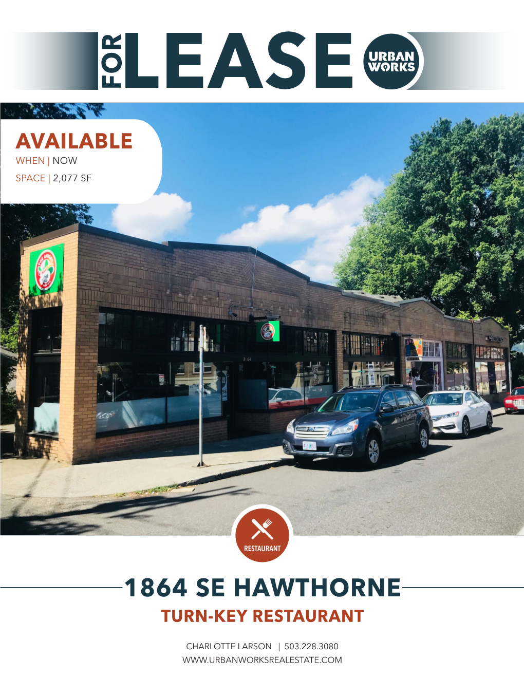 1864 Se Hawthorne Turn-Key Restaurant