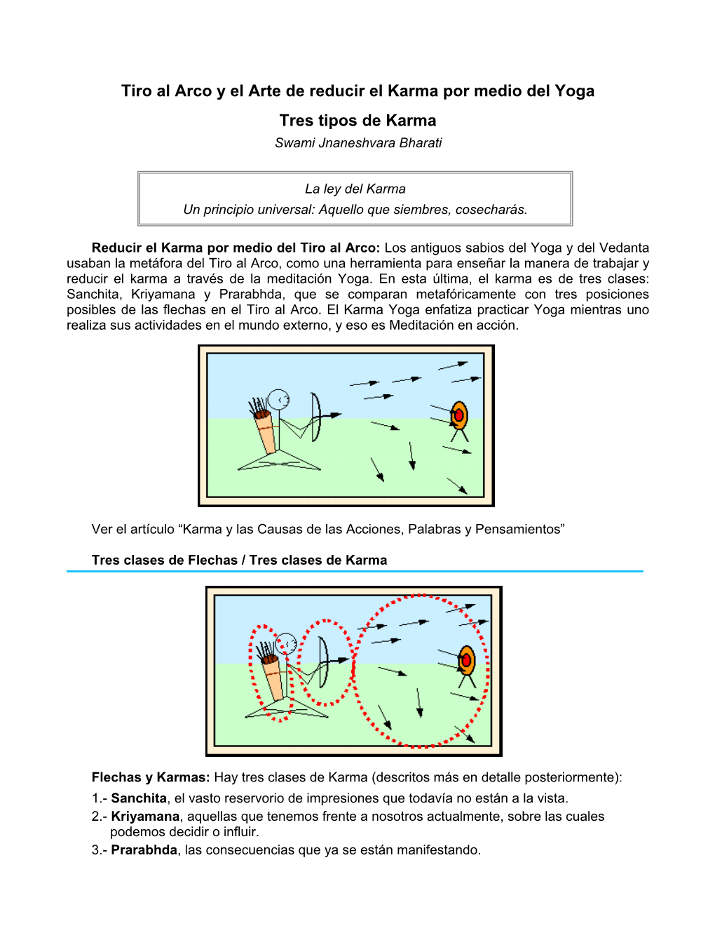 Tiro Al Arco Y El Arte De Reducir El Karma Por Medio Del Yoga Tres