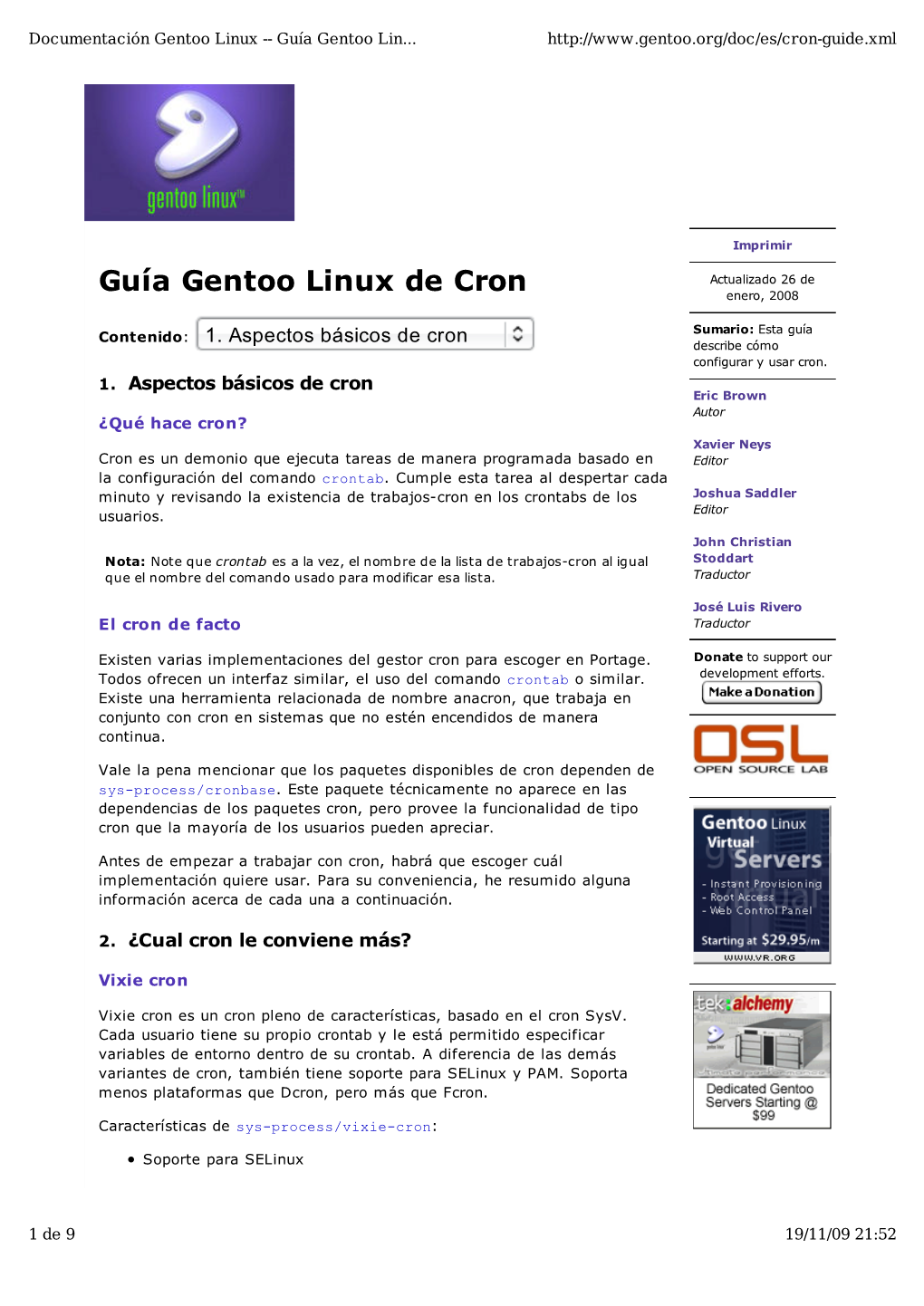 Guía Gentoo Linux De Cron.Pdf