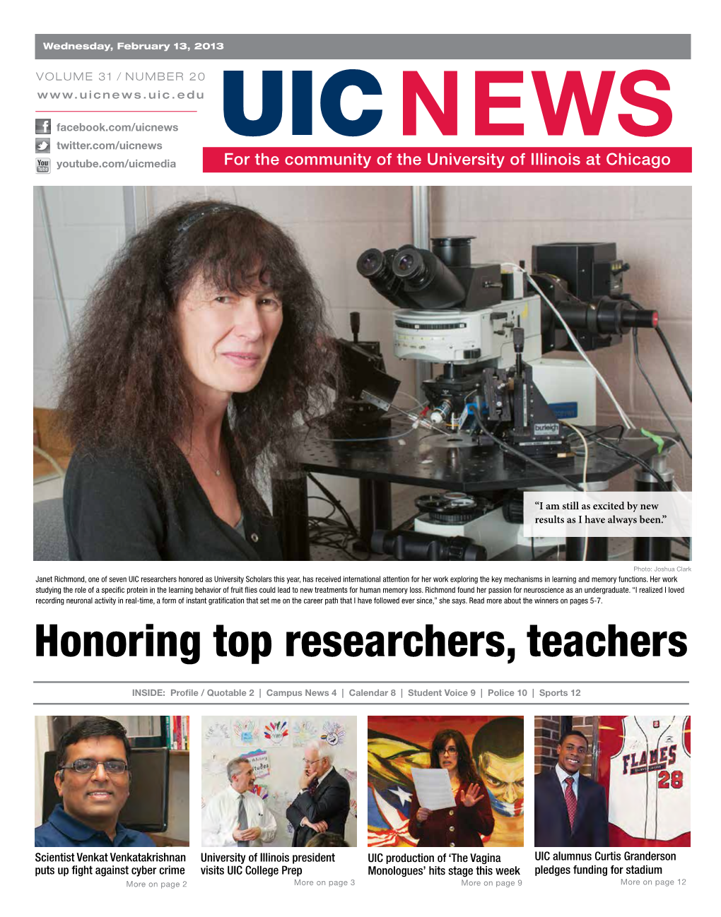Honoring Top Researchers, Teachers