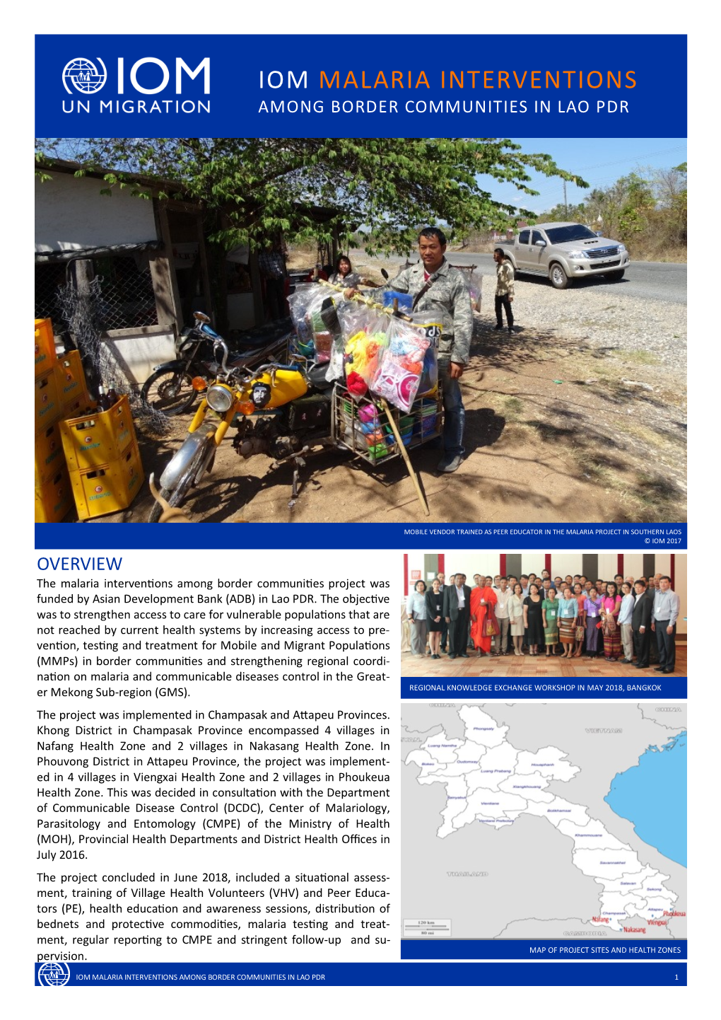 Iom Malaria Interventions Among Border Communities in Lao Pdr