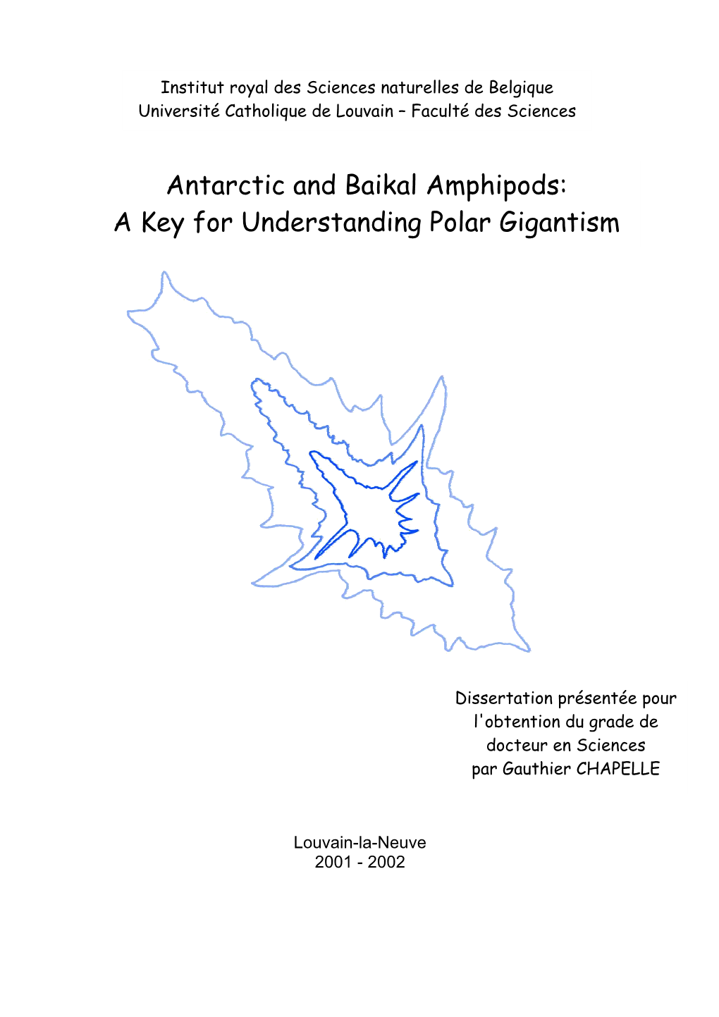 Antarctic and Baikal Amphipods