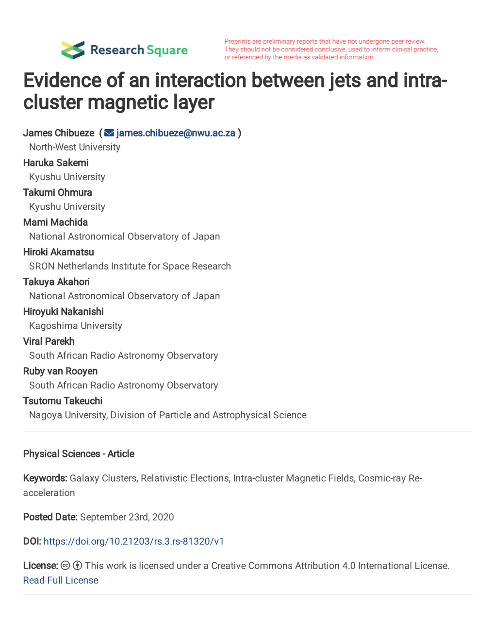 Evidence of an Interaction Between Jets and Intra-Cluster Magnetic Layer