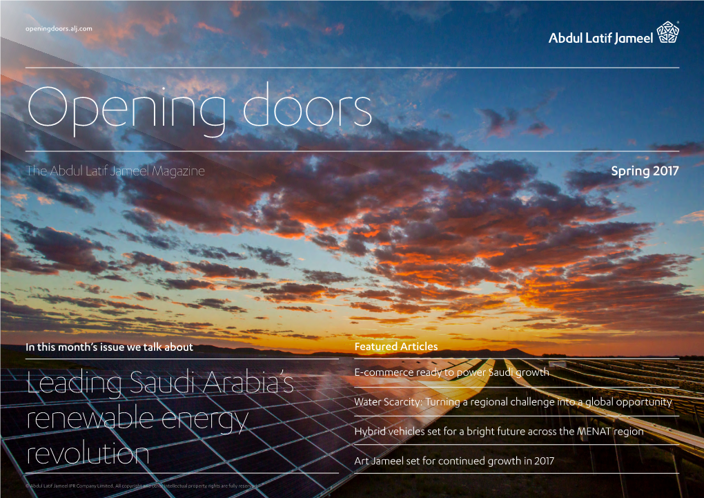 Leading Saudi Arabia's Renewable Energy Revolution