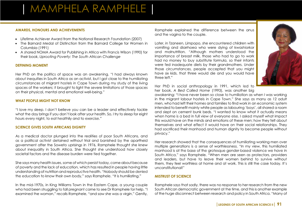 | Mamphela Ramphele |