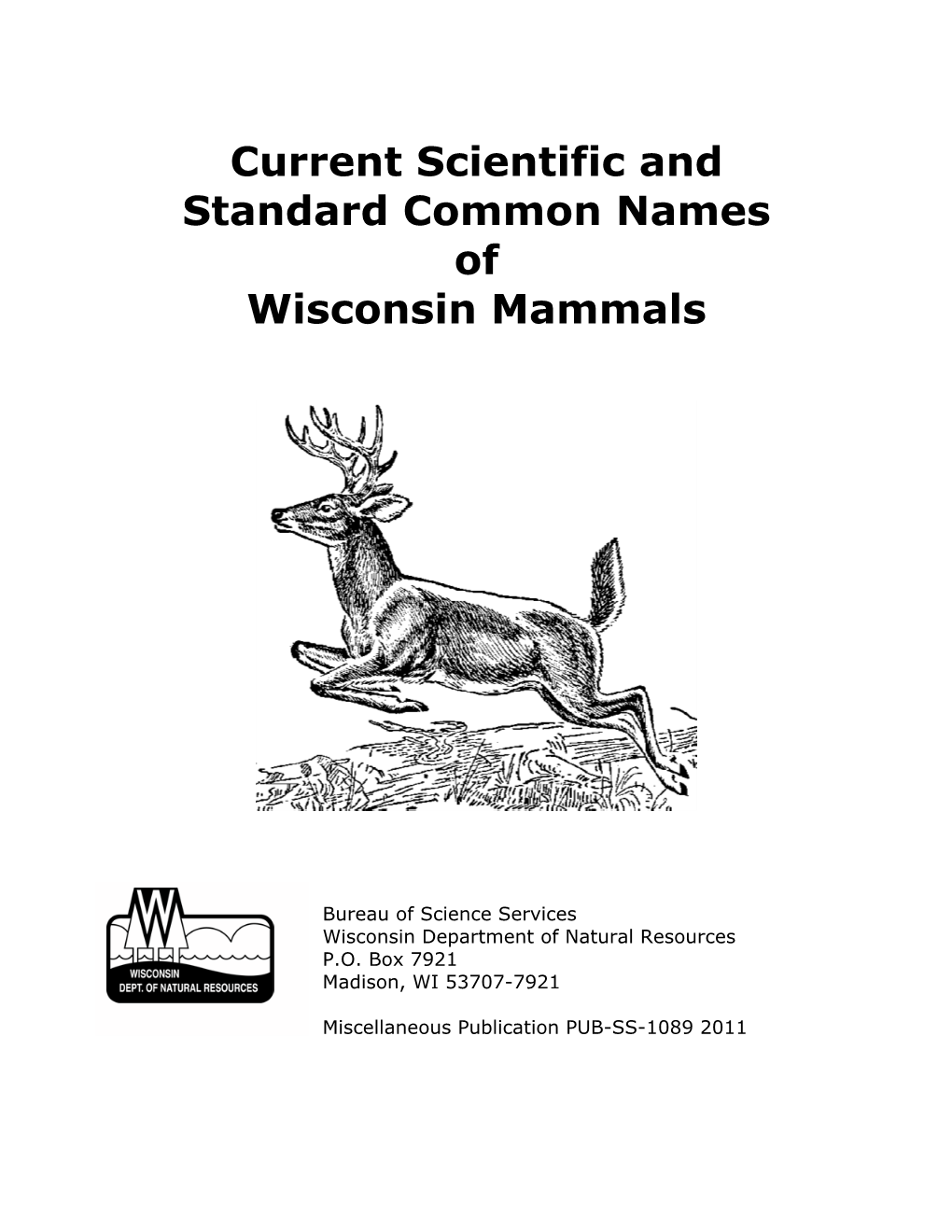 Wisconsin Mammals