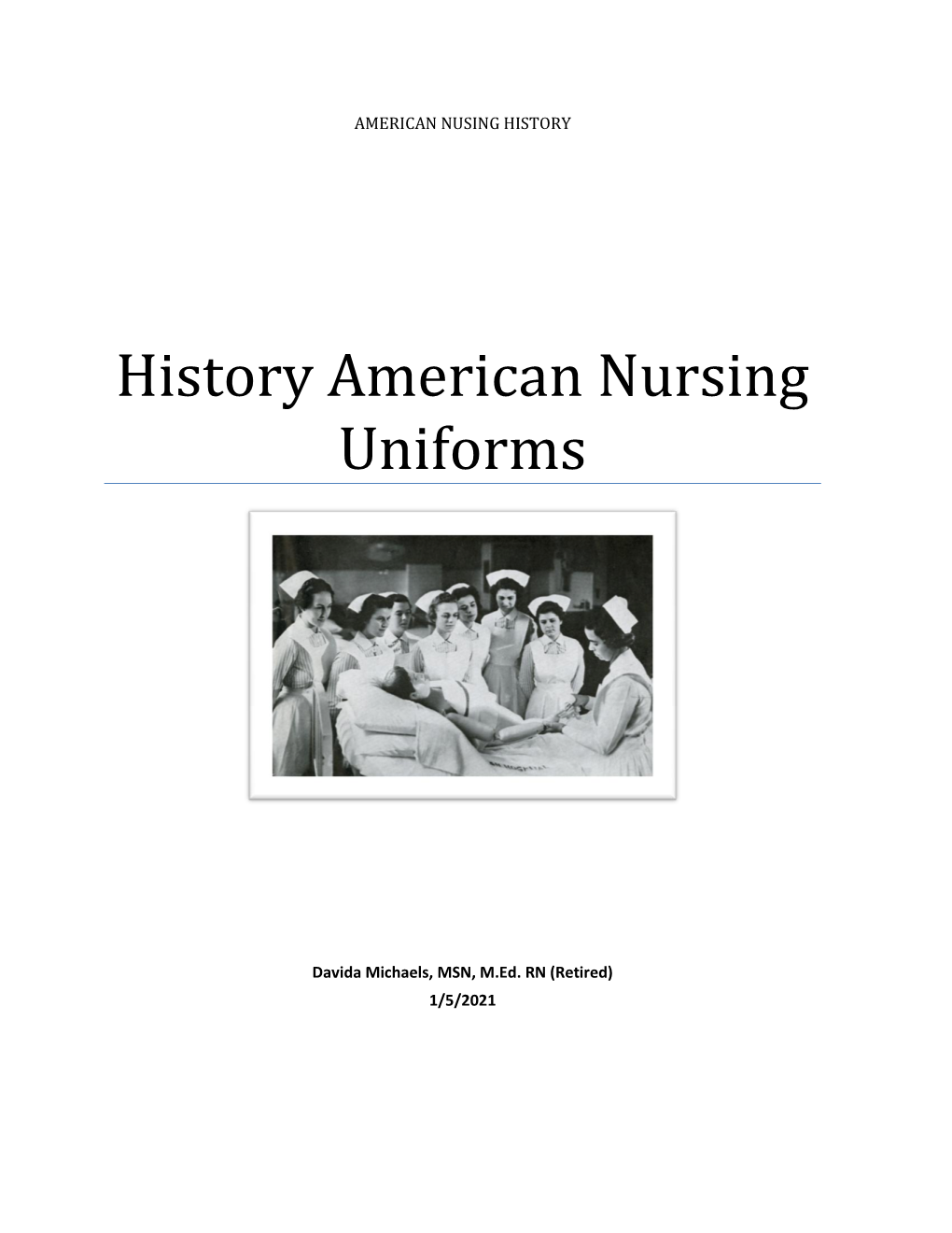 History American Nursing Uniforms