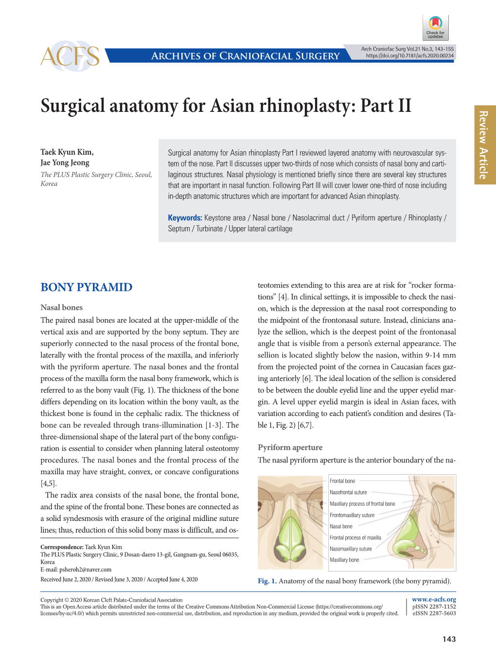 Surgical Anatomy for Asian Rhinoplasty: Part II Review Article