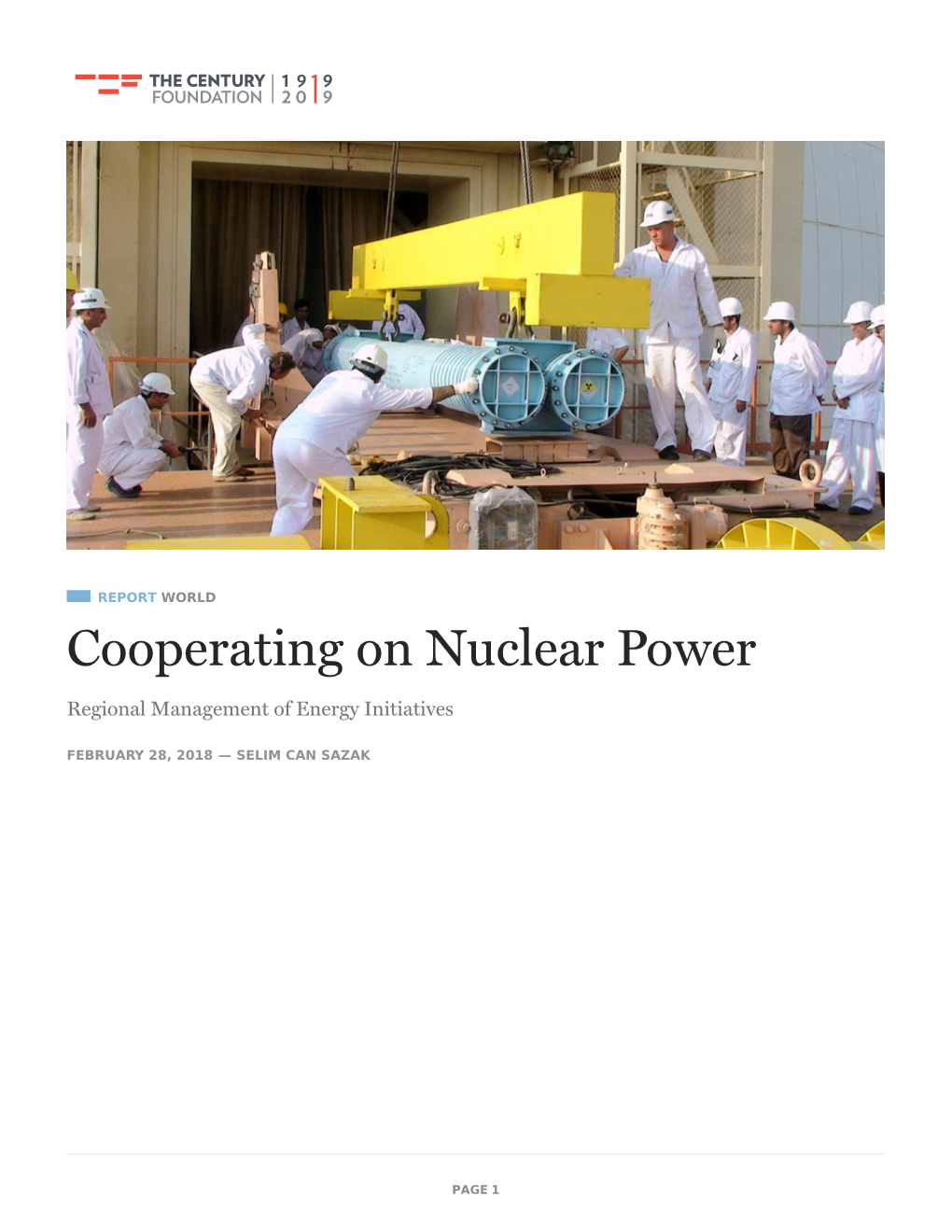 Cooperating on Nuclear Power