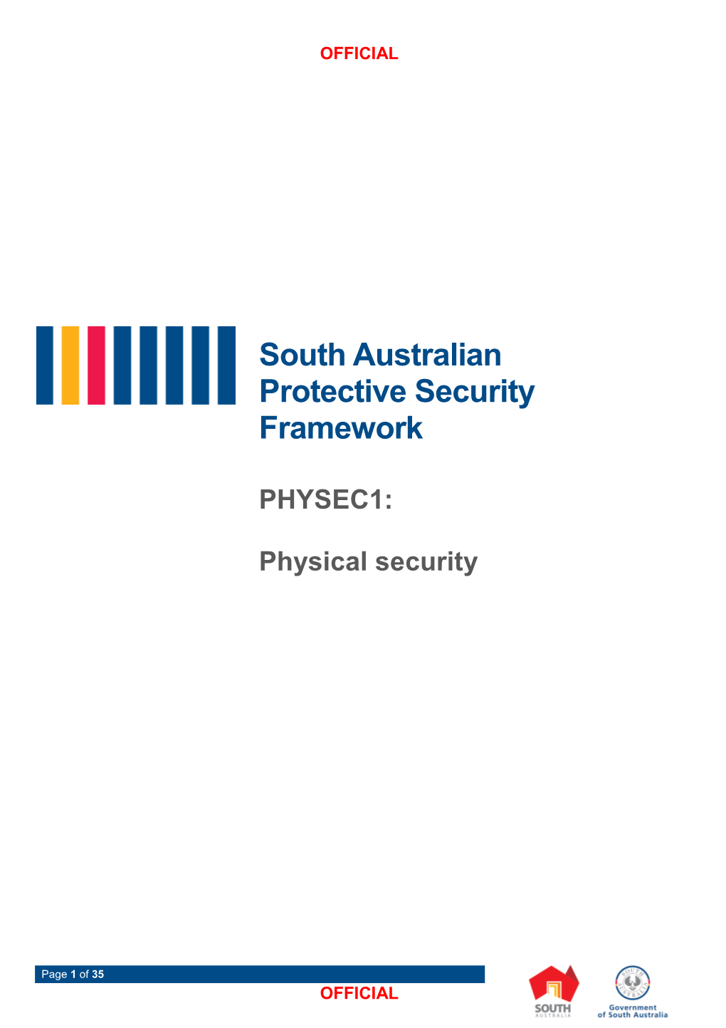 South Australian Protective Security Framework