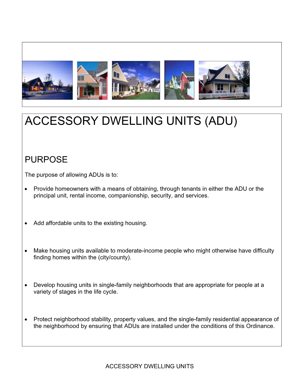 Accessory Dwelling Units (Adu)