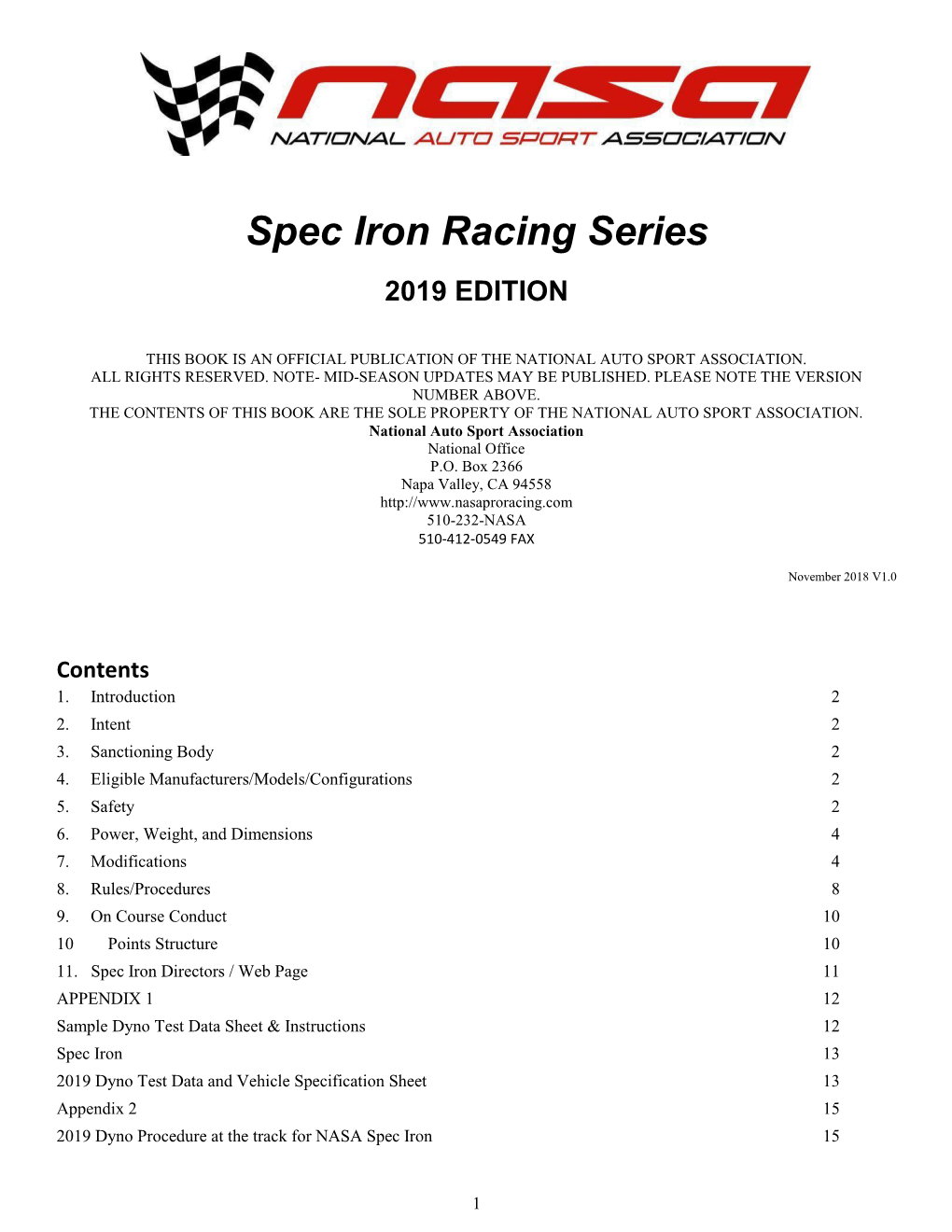 Spec Iron Racing Series