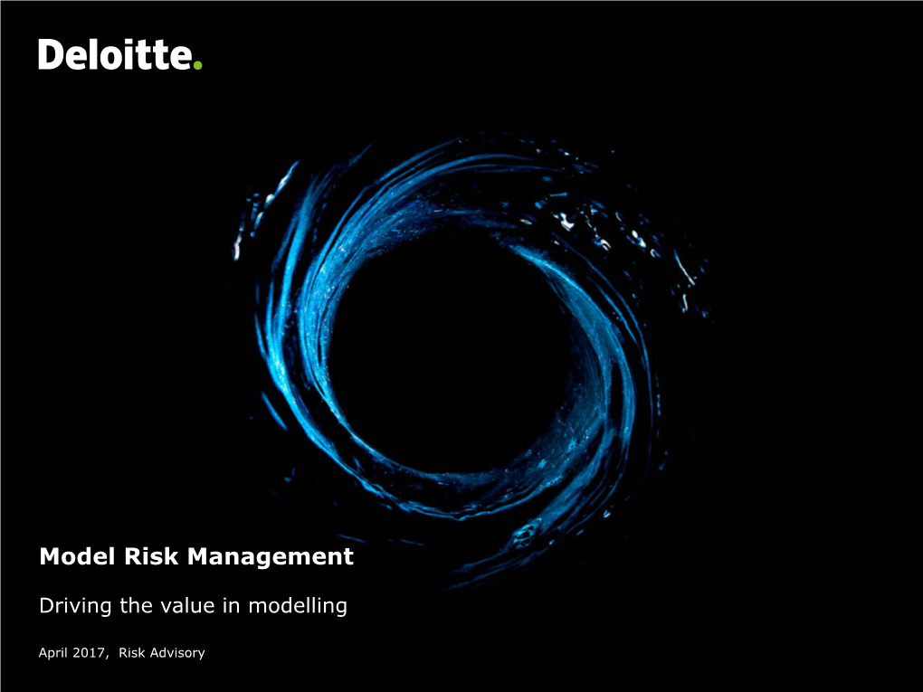 Model Risk Management