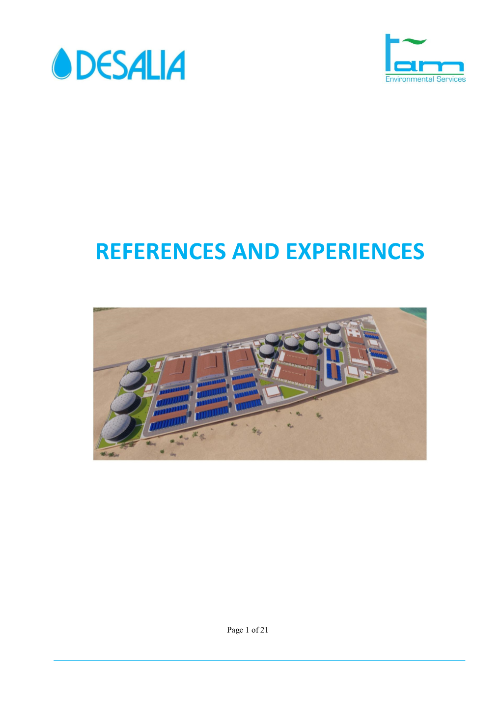 References and Experiences