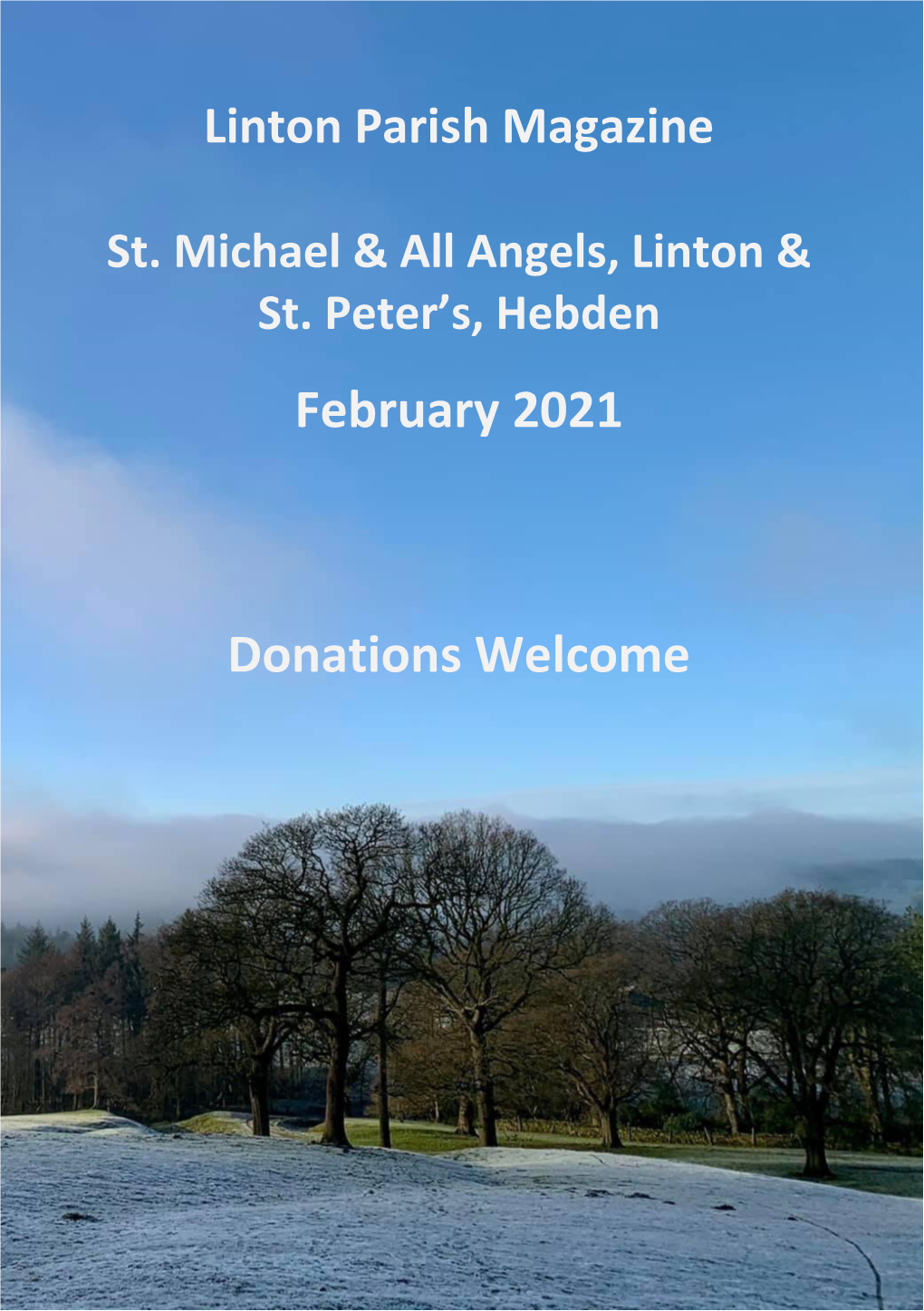 February 2021 Donations Welcome