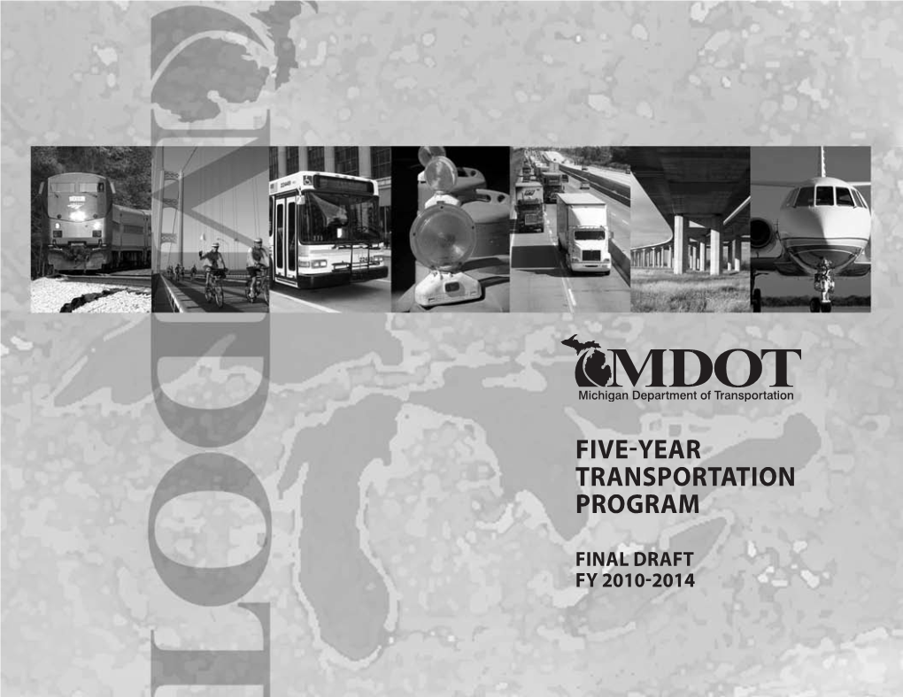 FIVE-YEAR Transportation Program, Final Draft, FY 2010-2014