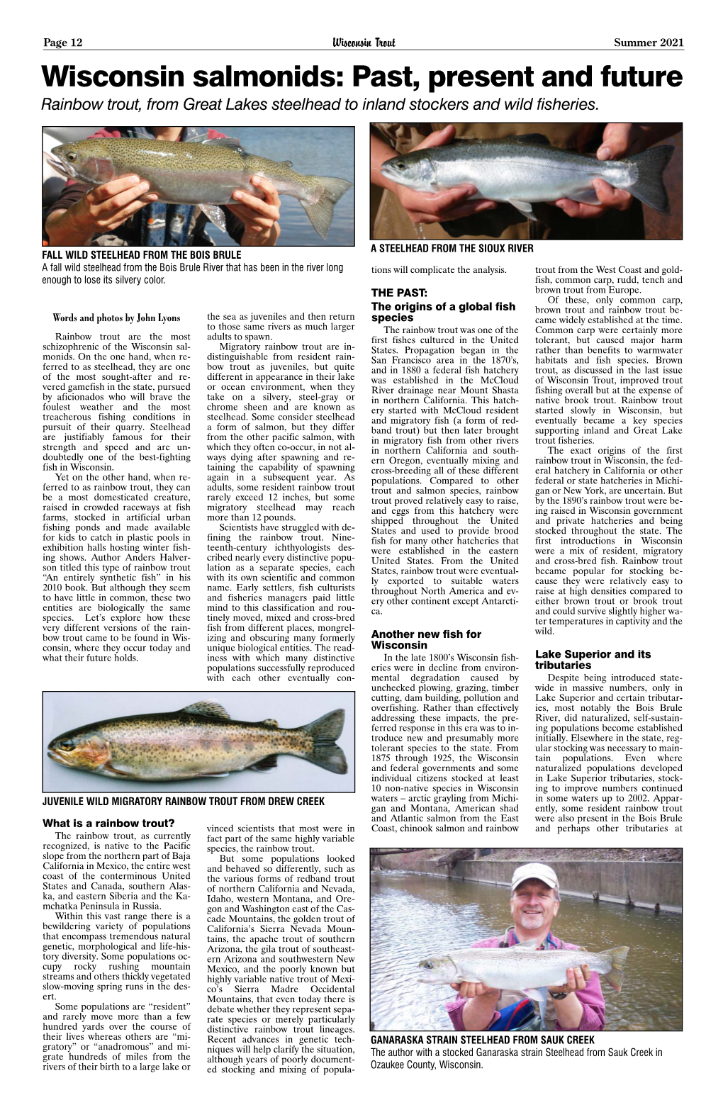 July 2021 Wisconsin Trout FINAL VERSION for PRINTING.Fm