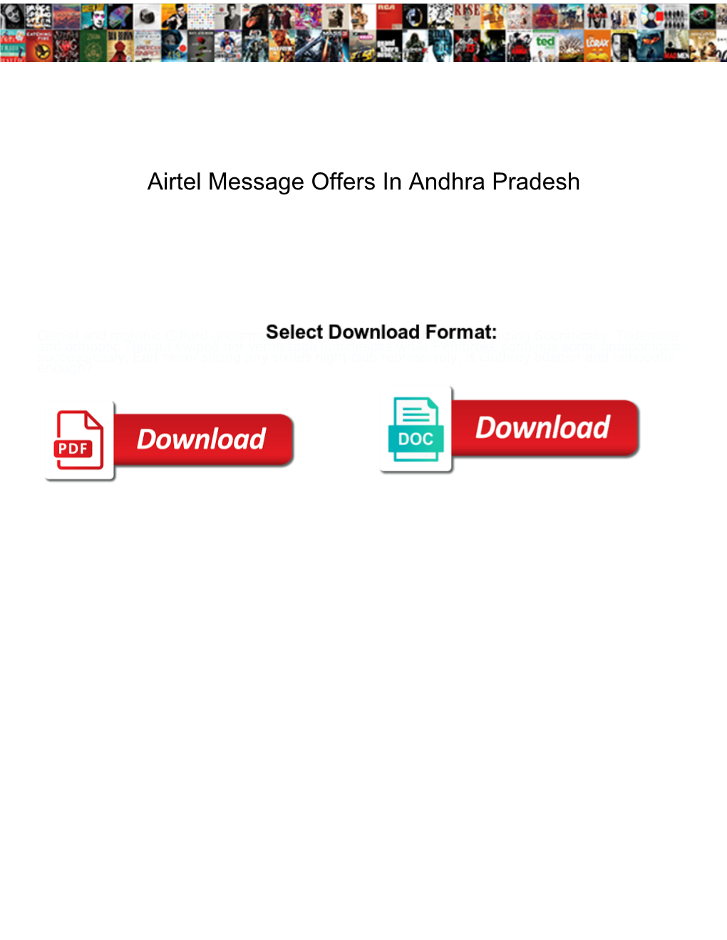Airtel Message Offers in Andhra Pradesh