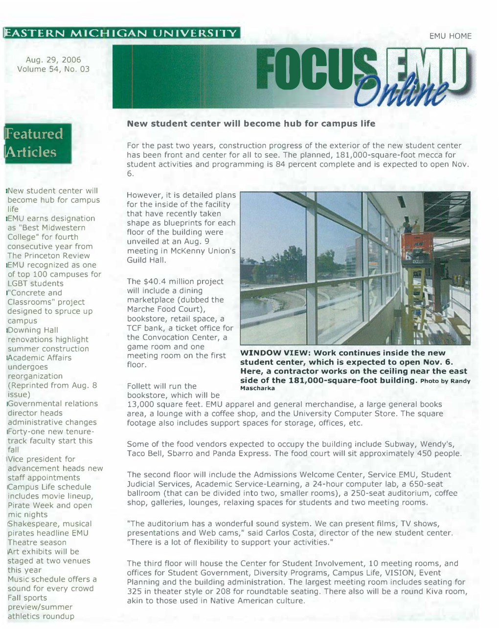 Focus EMU, August 29, 2006