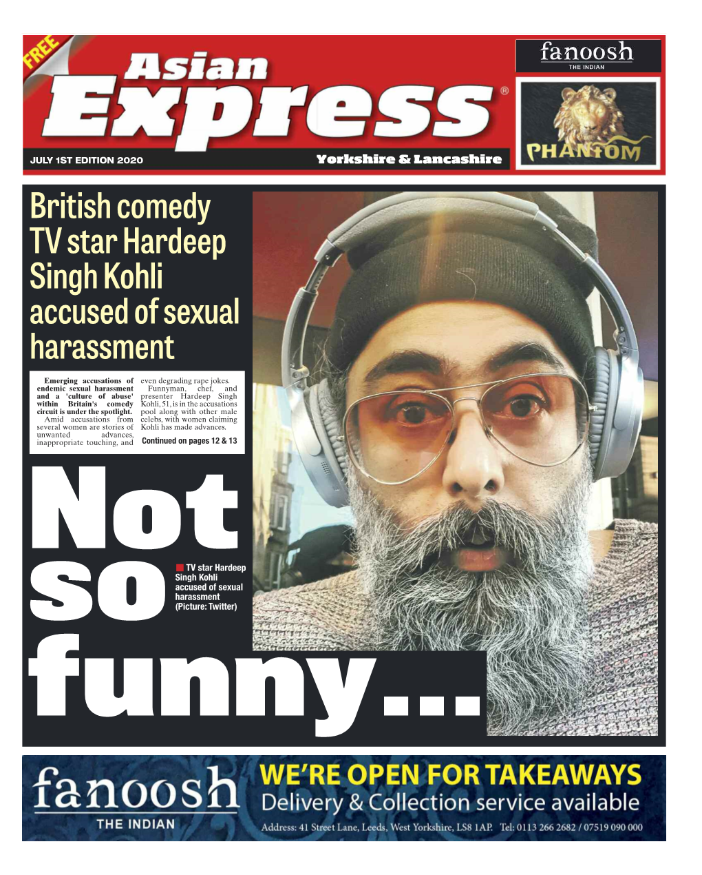 British Comedy TV Star Hardeep Singh Kohli Accused of Sexual Harassment