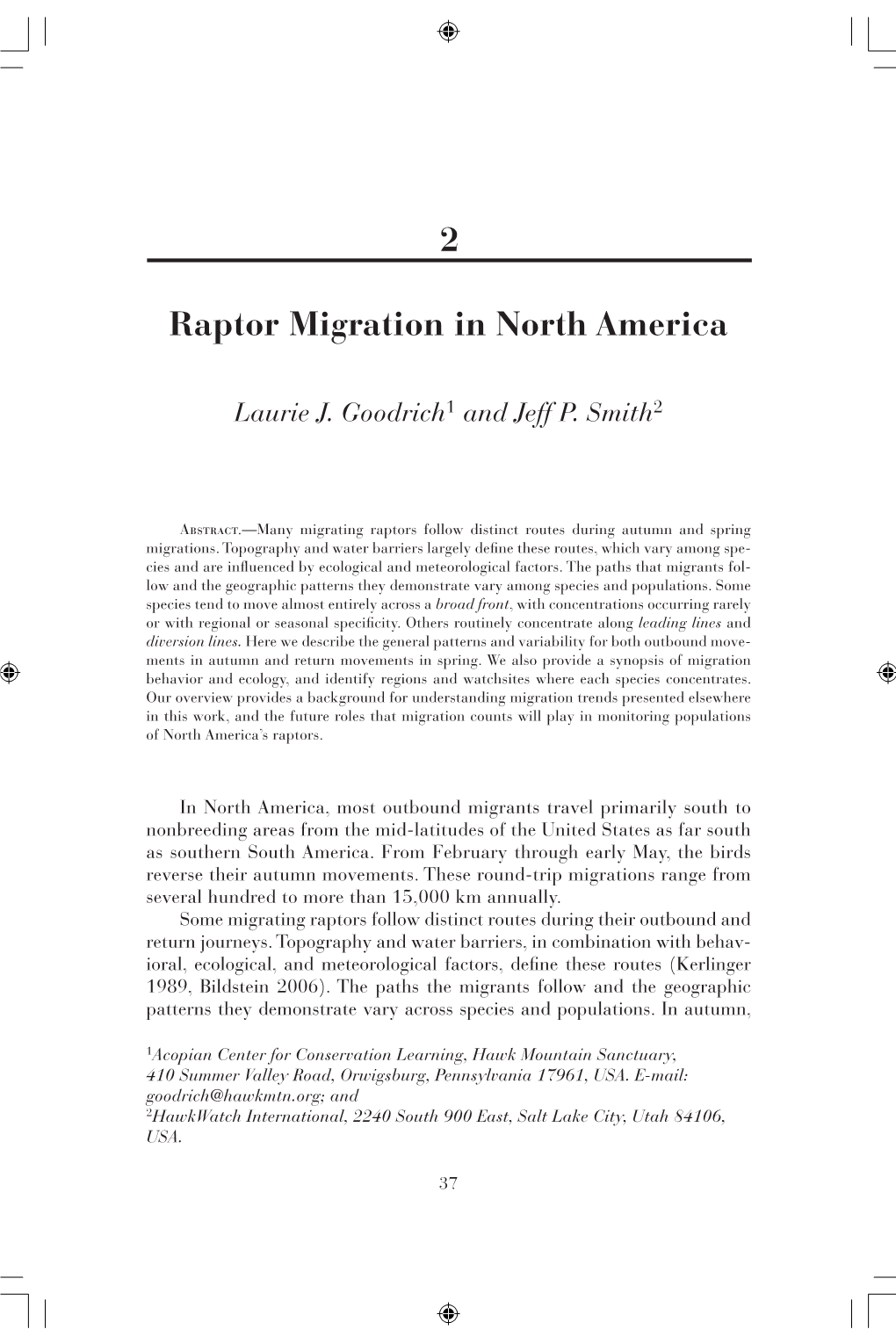 Raptor Migration in North America