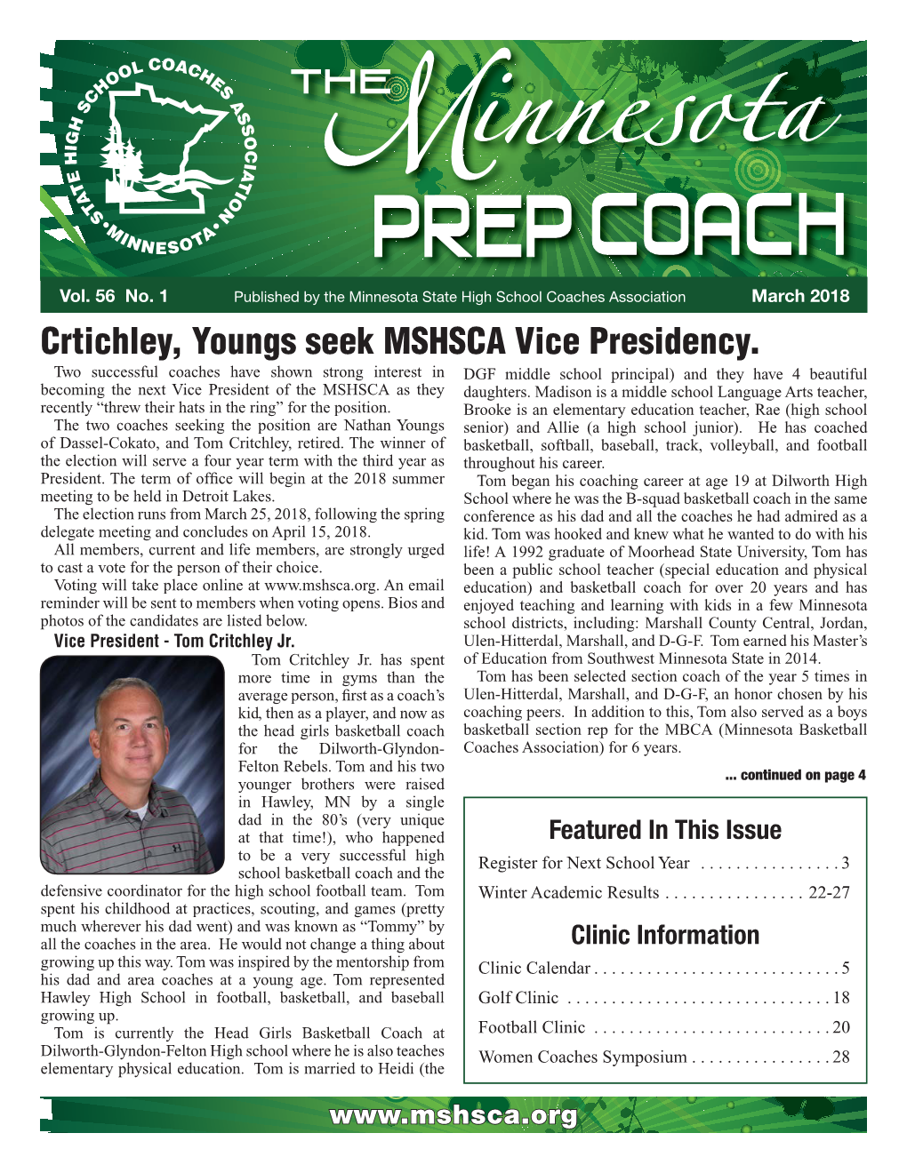 Crtichley, Youngs Seek MSHSCA Vice Presidency