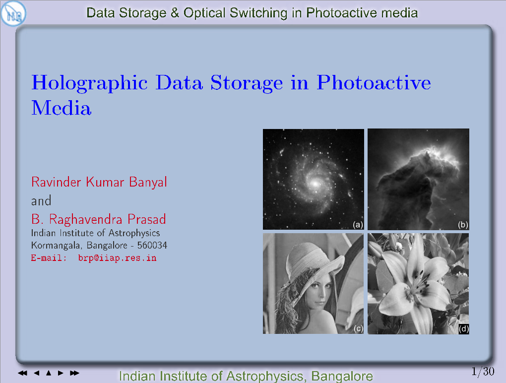 Holographic Data Storage and Image Compression