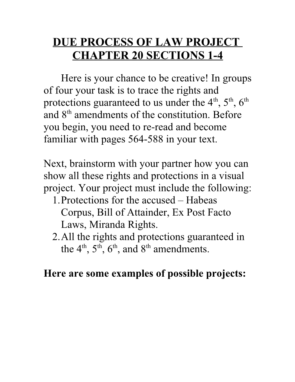 Due Process of Law Project