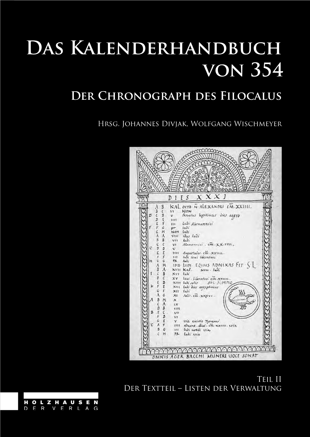 Das Kalenderhandbuch Von 354 Der Chronograph Des Filocalus
