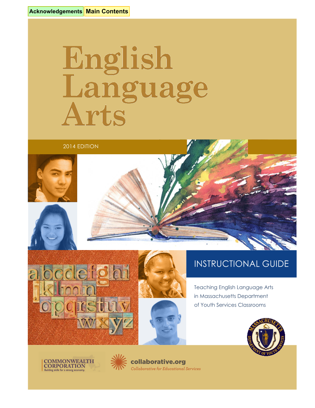 DYS-2014 English Language Arts Instructional Guide