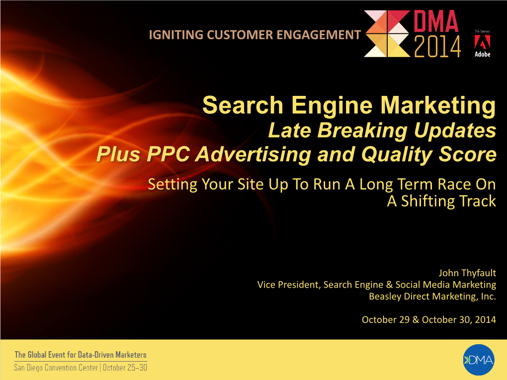 DMA2014 Search Engine Optimization 10292014 Supplemental