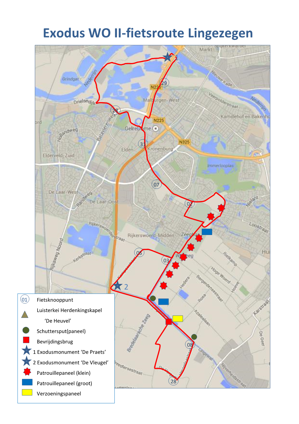 Exodus WO II-Fietsroute Lingezegen