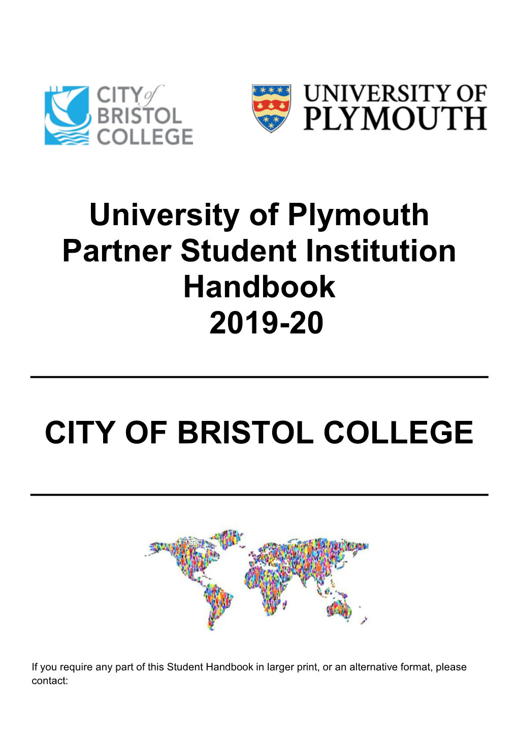 University of Plymouth Partner Student Institution Handbook 2019-20