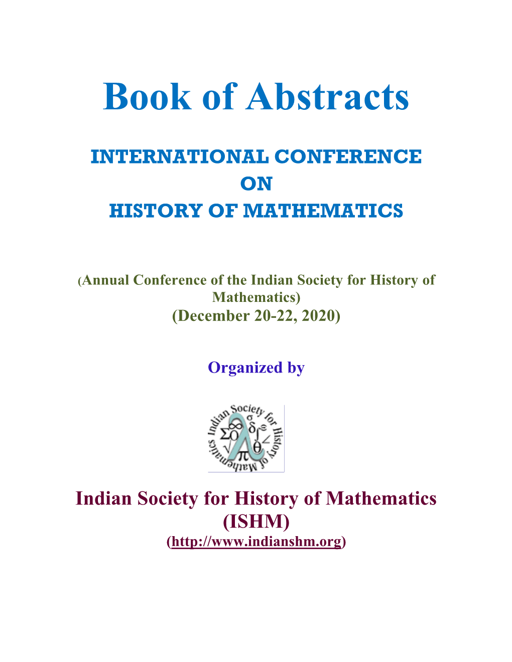 Book of Abstracts